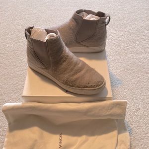 Vince platform felt high top sneakers
